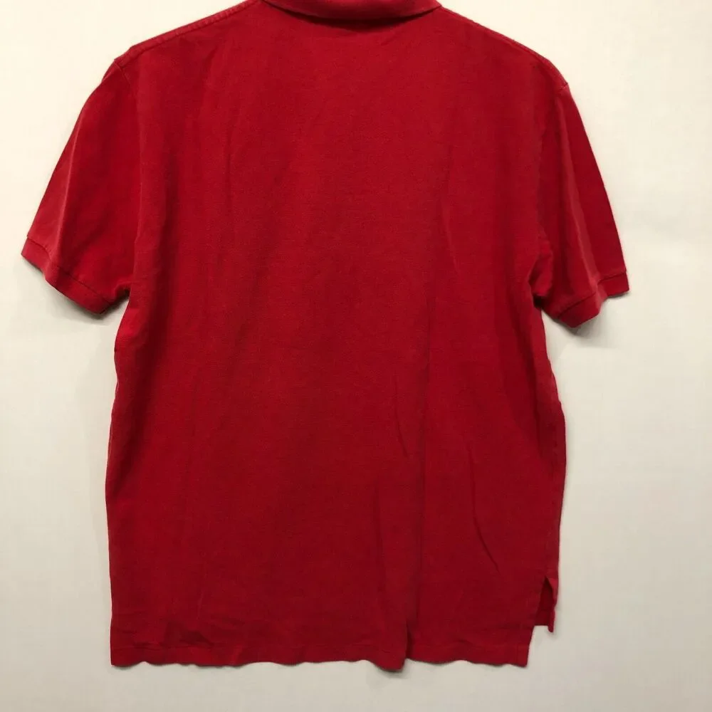 Vintage Polo by Ralph Lauren Men Polo Shirt Size Extra Large Red B285 -5